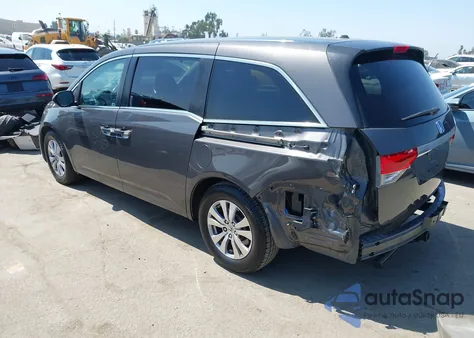 2014 Honda Odyssey Ex-L из США, поврежденный, VIN 5FNRL5H63EB012561